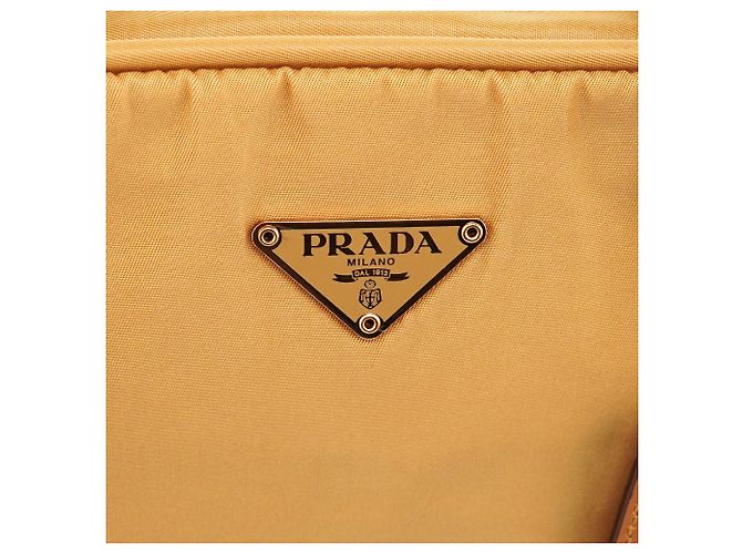 Prada Borsa Bowling BR0140 Beige Tessuto Sport - vista 6
