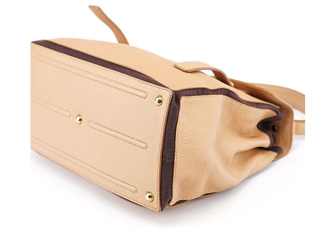 Yves Saint Laurent Borsa 2-Way Muse Two in pelle beige - vista 10