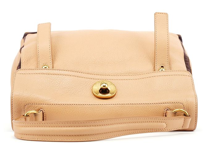 Yves Saint Laurent Borsa 2-Way Muse Two in pelle beige - vista 4