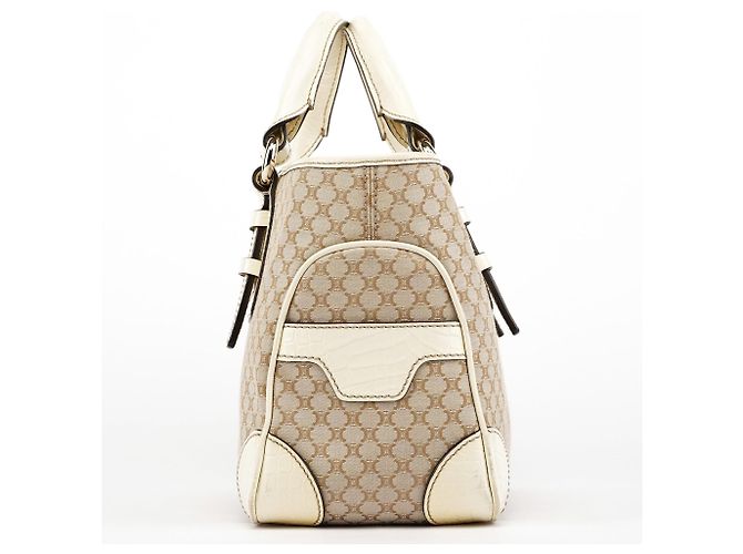 Céline Borsa Tote Boogie in pelle monogram monogram beige - vista 2
