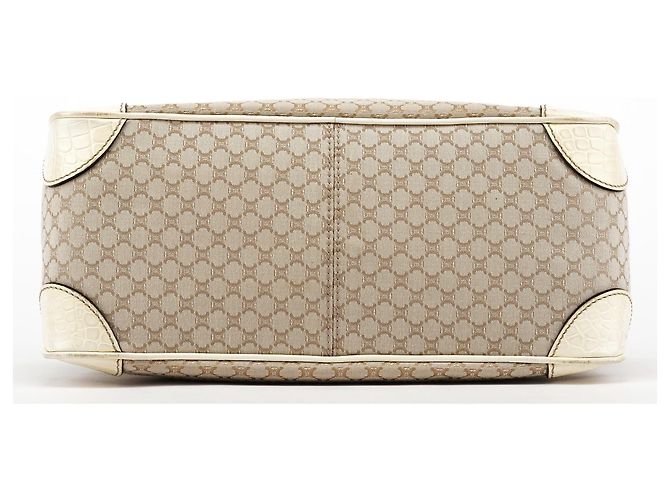 Céline Borsa Tote Boogie in pelle monogram monogram beige - vista 4