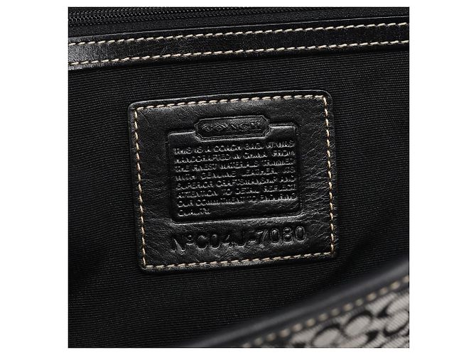 Coach Borsa Tote Soho Signature 7080 Grey Black - vista 13