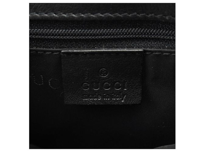 Bamboo Gucci 001 3243 Borsa a tracolla con patta in vitello nero e bambù - vista 11