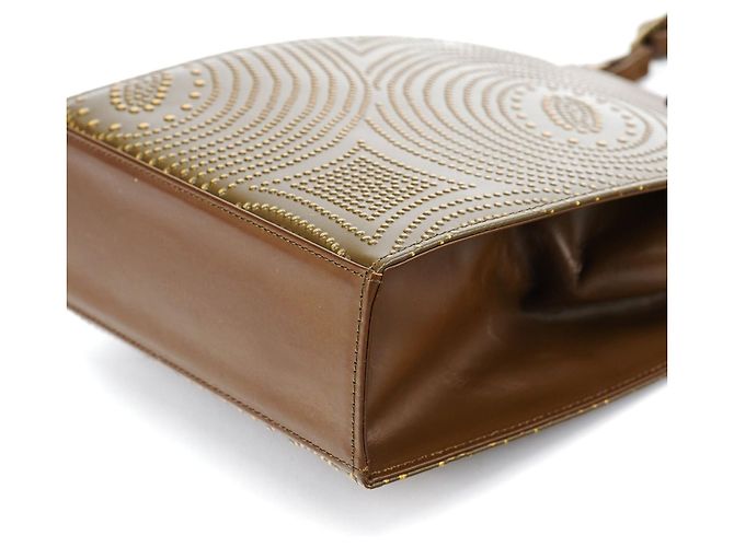 Chloé Mini borsa in pelle borchiata marrone - vista 10