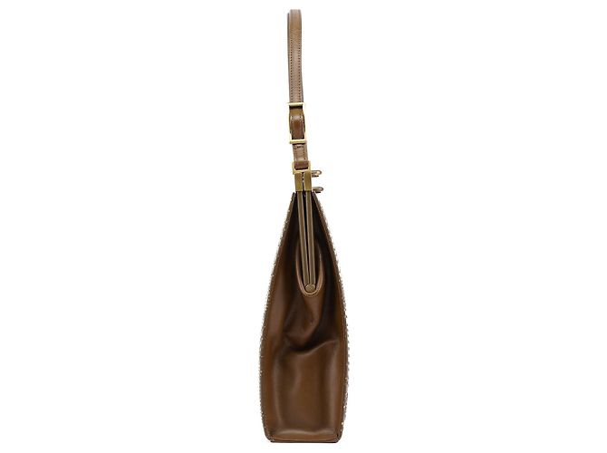 Chloé Mini borsa in pelle borchiata marrone - vista 2