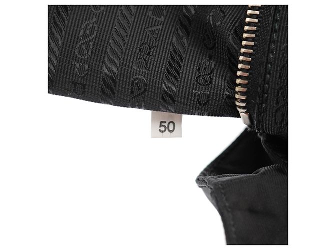 Prada Borsa Tote in nylon Tessuto nera - vista 13
