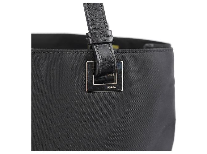 Prada Borsa Tote in nylon Tessuto nera - vista 6