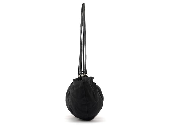 Miu Miu Borsa a tracolla pochette in nylon nero - vista 2