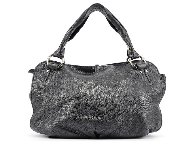 Céline Borsa a tracolla Bittersweet in pelle nera - vista 3