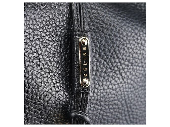 Céline Borsa a tracolla Bittersweet in pelle nera - vista 6