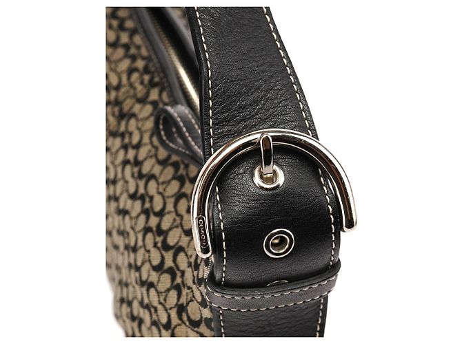 Coach Borsa a tracolla 6351 Grey Black Signature Soho - vista 8