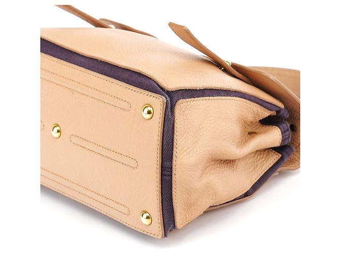 Yves Saint Laurent 283761 Borsa 2-Way Muse Two in pelle Beige Brown - vista 10