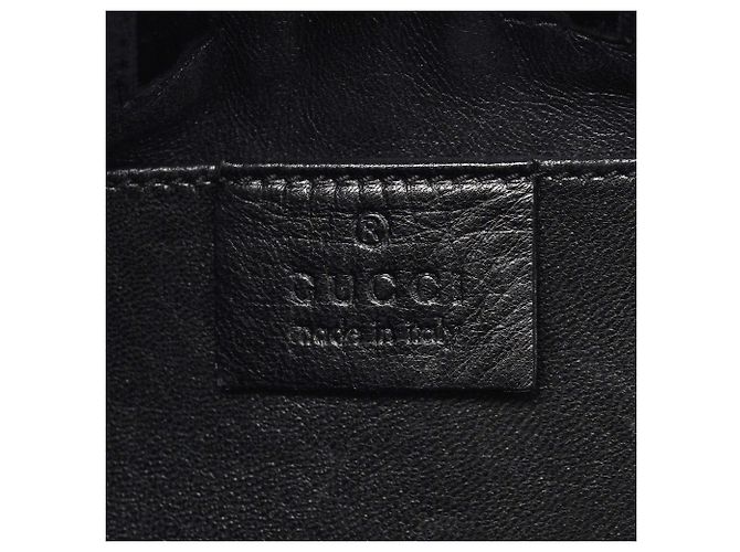Gucci Borsa a spalla in raso nero - vista 8