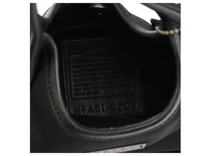 Coach Borsa a tracolla Ergo 6202 in nylon nero e pelle - vista 10