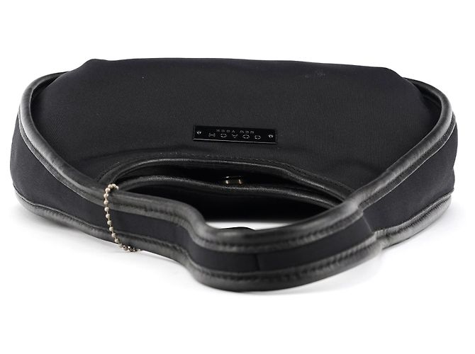 Coach Borsa a tracolla Ergo 6202 in nylon nero e pelle - vista 4