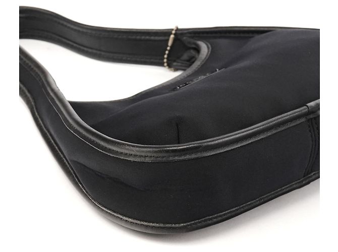 Coach Borsa a tracolla Ergo 6202 in nylon nero e pelle - vista 7