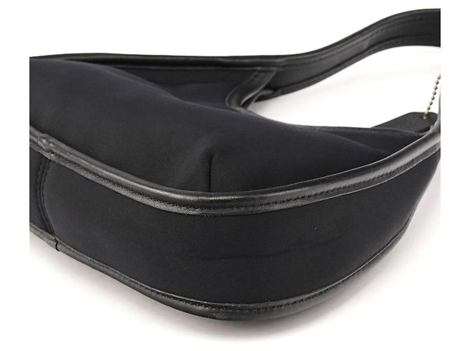 Coach Borsa a tracolla Ergo 6202 in nylon nero e pelle - vista 8