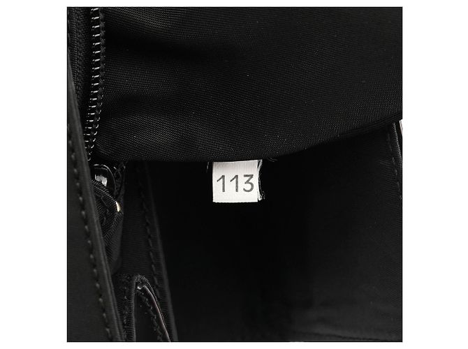 Prada Borsa con manico in nylon Tessuto Spazzolato Nero - vista 14