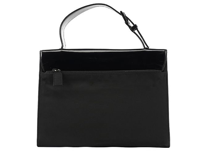Prada Borsa con manico in nylon Tessuto Spazzolato Nero - vista 3