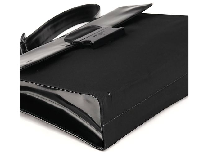 Prada Borsa con manico in nylon Tessuto Spazzolato Nero - vista 8