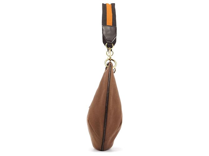 Gucci Borsa Hobo 2003 in tela marrone con tracolla web - vista 2