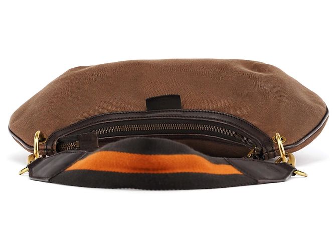 Gucci Borsa Hobo 2003 in tela marrone con tracolla web - vista 4