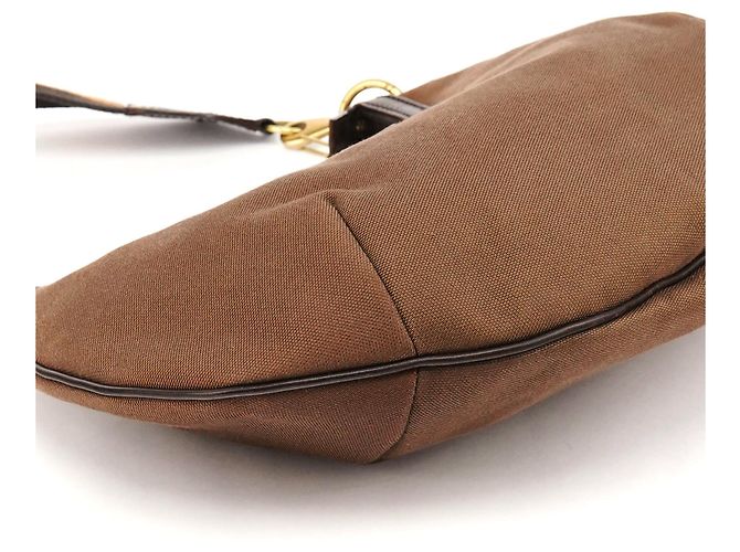Gucci Borsa Hobo 2003 in tela marrone con tracolla web - vista 9