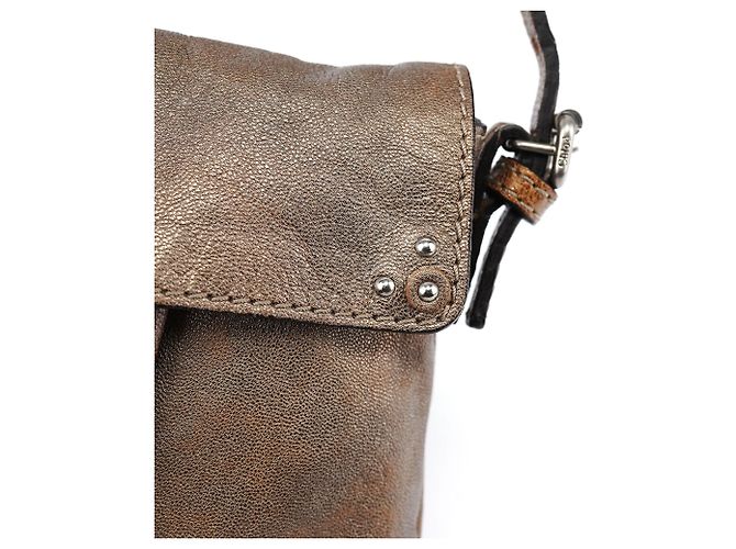 Chloé Borsa a tracolla con cintura in pelle marrone - vista 9