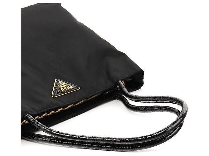 Prada Borsa Tote BR3855 Black Tessuto City Nylon - vista 8