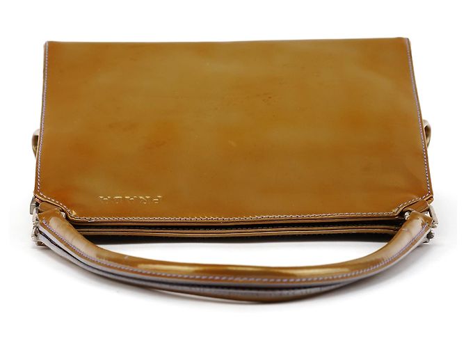 Prada Borsa a pochette B11078 Yellow Vernice Chic Patent - vista 4