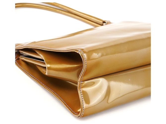 Prada Borsa a pochette B11078 Yellow Vernice Chic Patent - vista 8