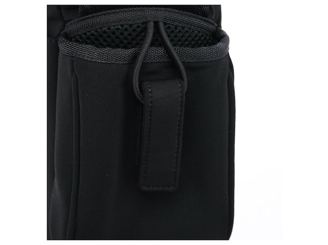 Miu Miu Borsa a tracolla tattica in nylon nero - vista 10