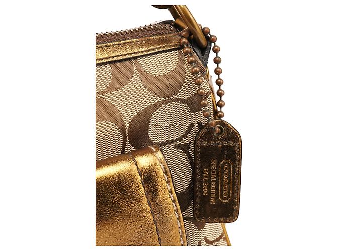 Coach Borsa a tracolla Soho Legacy 2004 Beige Gold - vista 8