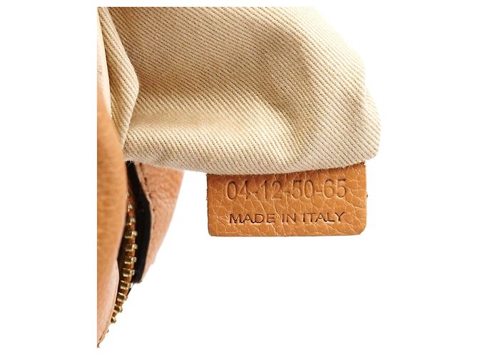 Chloé Borsa 2-Way Paraty in pelle tan - vista 17