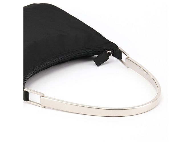 Prada Borsa a spalla 1998 Black Tessuto Metallo - vista 11