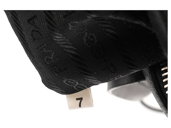 Prada Borsa Bowling 1999 Nero e Verde Scuro in Lana e Pelle - vista 15