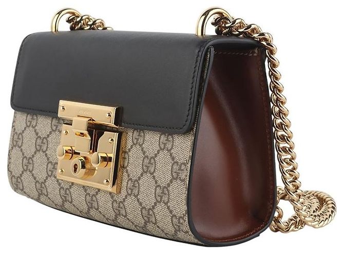Padlock Gucci Borsa a tracolla Small GG Supreme con lucchetto - vista 2