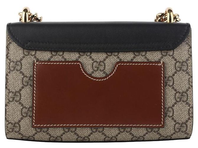 Padlock Gucci Borsa a tracolla Small GG Supreme con lucchetto - vista 3