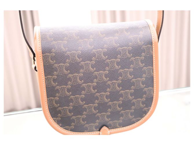 Céline Borsa a tracolla Triomphe Medium Polka - vista 5