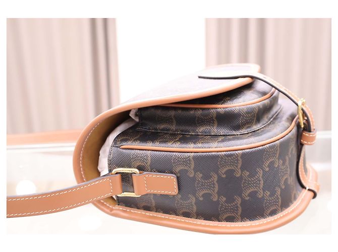 Céline Borsa a tracolla Triomphe Medium Polka - vista 6