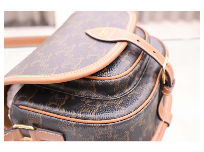 Céline Borsa a tracolla Triomphe Medium Polka - vista 7