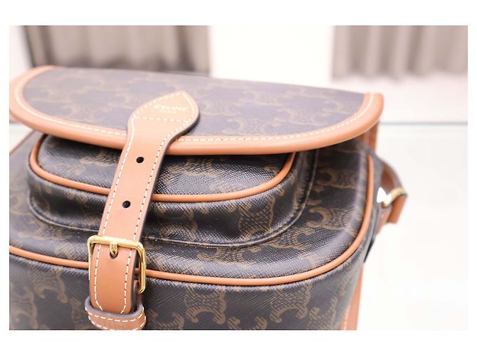Céline Borsa a tracolla Triomphe Medium Polka - vista 8