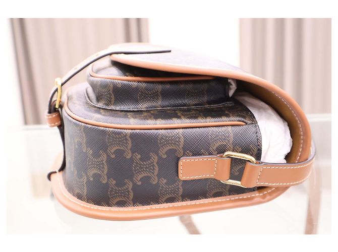 Céline Borsa a tracolla Triomphe Medium Polka - vista 9