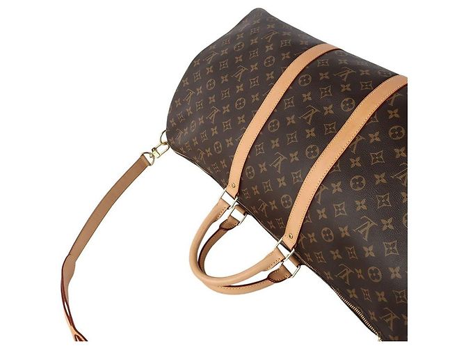 Louis Vuitton Borsa da viaggio Monogram Bandoulière Keepall - vista 4