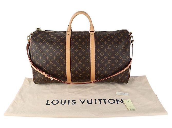 Louis Vuitton Borsa da viaggio Monogram Bandoulière Keepall - vista 8