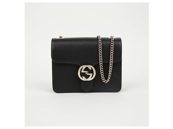 Gucci Borsa a tracolla con catena intrecciata - vista 2