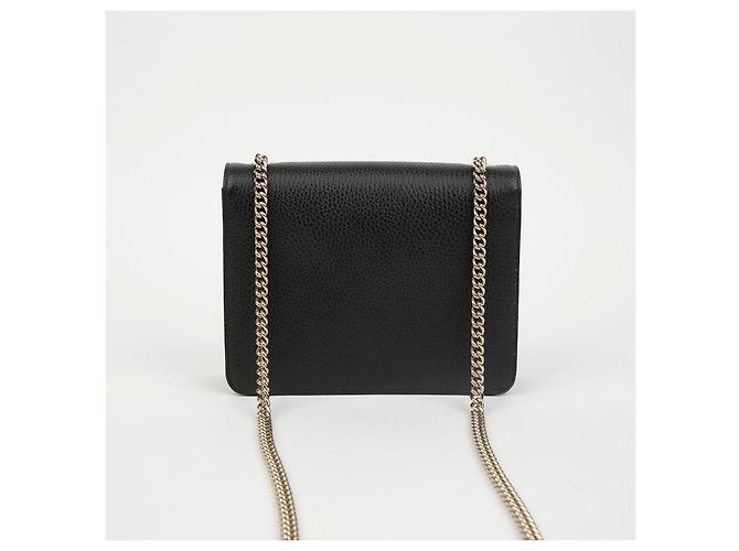 Gucci Borsa a tracolla con catena intrecciata - vista 4