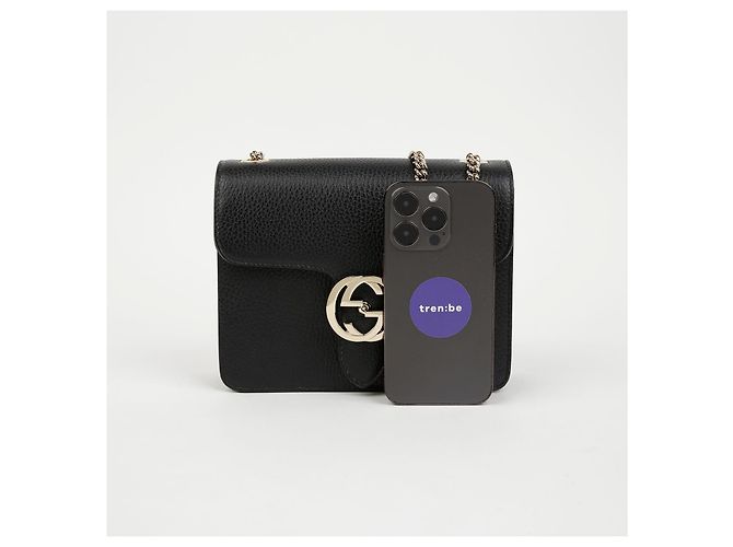 Gucci Borsa a tracolla con catena intrecciata - vista 7