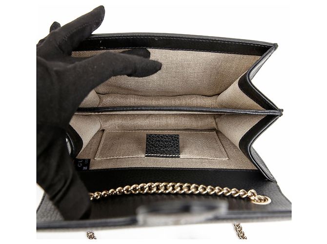 Gucci Borsa a tracolla con catena intrecciata - vista 9