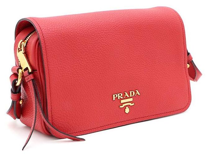 Prada Borsa a spalla e borsa a tracolla Vitello Phoenix Gold Logo - vista 2